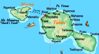 Tahiti Karta | Karta